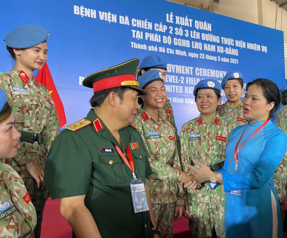 Bệnh viện dã chiến cấp 2 số 3 lên đường làm nhiệm vụ tại Bentiu, Nam Sudan ảnh 3 Bệnh viện dã chiến cấp 2 số 3 lên đường làm nhiệm vụ tại Bentiu, Nam Sudan ảnh 3