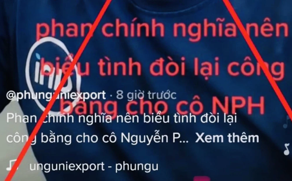 Xử phạt đối tượng kêu gọi “fan chính nghĩa” biểu tình ủng hộ bà Nguyễn Phương Hằng ảnh 1 Xử phạt đối tượng kêu gọi “fan chính nghĩa” biểu tình ủng hộ bà Nguyễn Phương Hằng ảnh 1