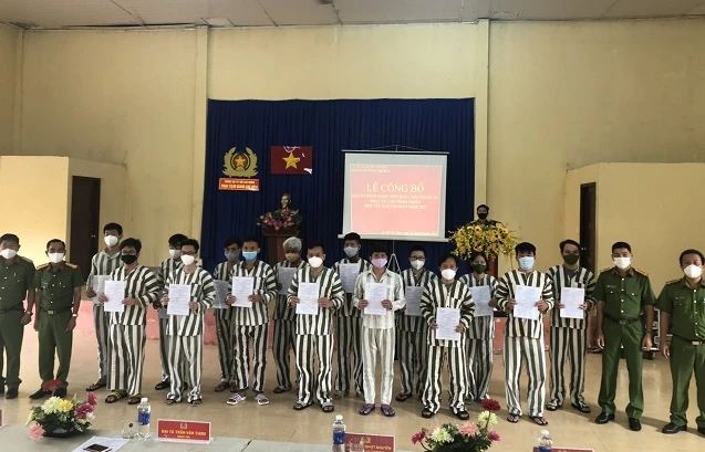 Giảm thời hạn chấp hành án phạt tù cho 158 phạm nhân đợt Tết Nguyên đán 2022 ảnh 1 Giảm thời hạn chấp hành án phạt tù cho 158 phạm nhân đợt Tết Nguyên đán 2022 ảnh 1