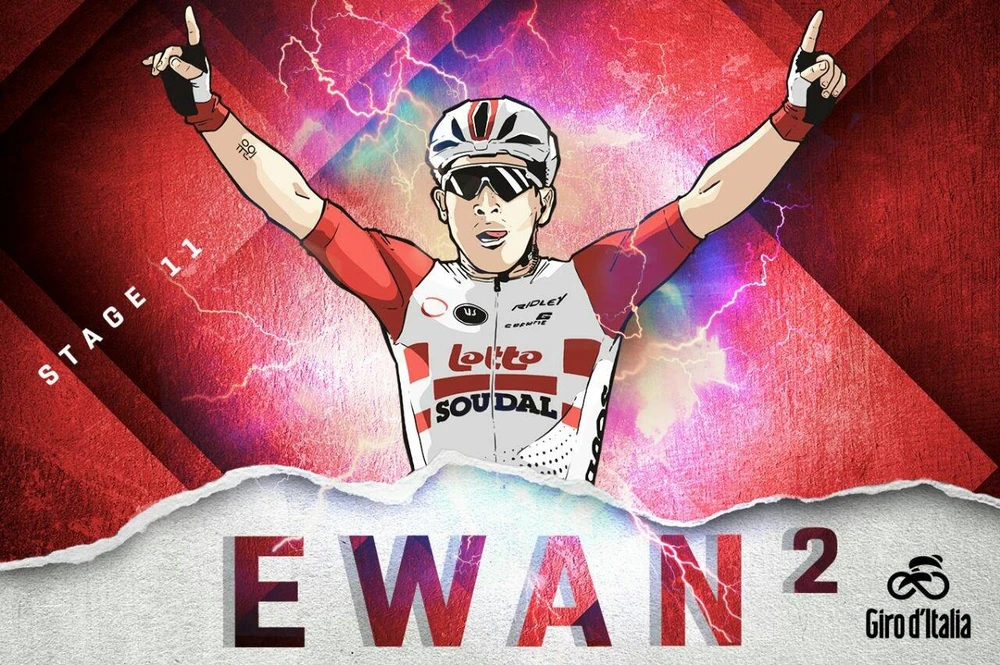 Giro d’Italia: Ewan rút lui... sau khi giành chiến thắng thứ 2, Demare chiếm Áo tím ảnh 2 Giro d’Italia: Ewan rút lui... sau khi giành chiến thắng thứ 2, Demare chiếm Áo tím ảnh 2