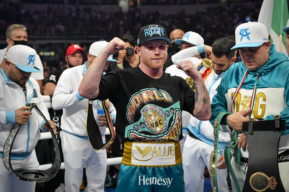 Canelo Alvarez vs Caleb Plant: Trận “nhất thống giang hồ” đầu tiên trong lịch sử hạng siêu trung ảnh 1 Canelo Alvarez vs Caleb Plant: Trận “nhất thống giang hồ” đầu tiên trong lịch sử hạng siêu trung ảnh 1
