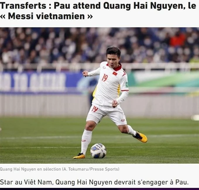 Quang Hải gia nhập Pau FC ảnh 1 Quang Hải gia nhập Pau FC ảnh 1
