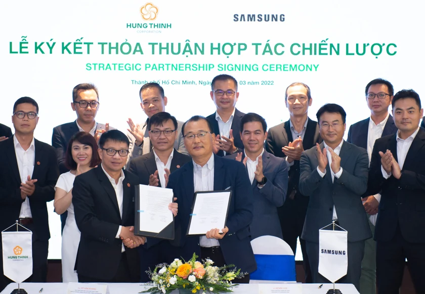 Samsung và Tập đoàn Hưng Thịnh ký kết hợp tác
