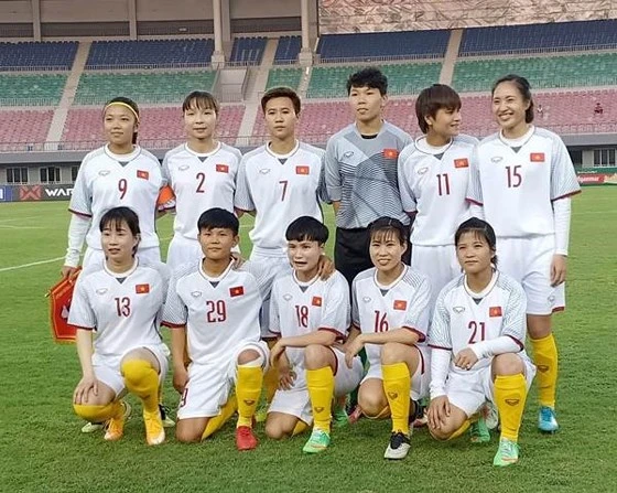 Đội nữ Việt Nam đặt mục tiêu vô địch giải năm nay. Ảnh: Đoàn Nhật