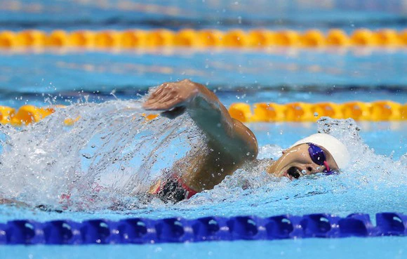 Kình ngư Nguyễn Thị Ánh Viên sẽ thi đấu các cự ly bơi tự do tại Olympic. Ảnh: DŨNG PHƯƠNG