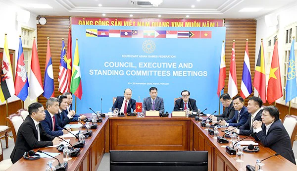 Đại diện Tổng cục TDTT và Uỷ ban Olymic Việt Nam họp trực tuyến với Liên đoàn thể thao Đông Nam Á.