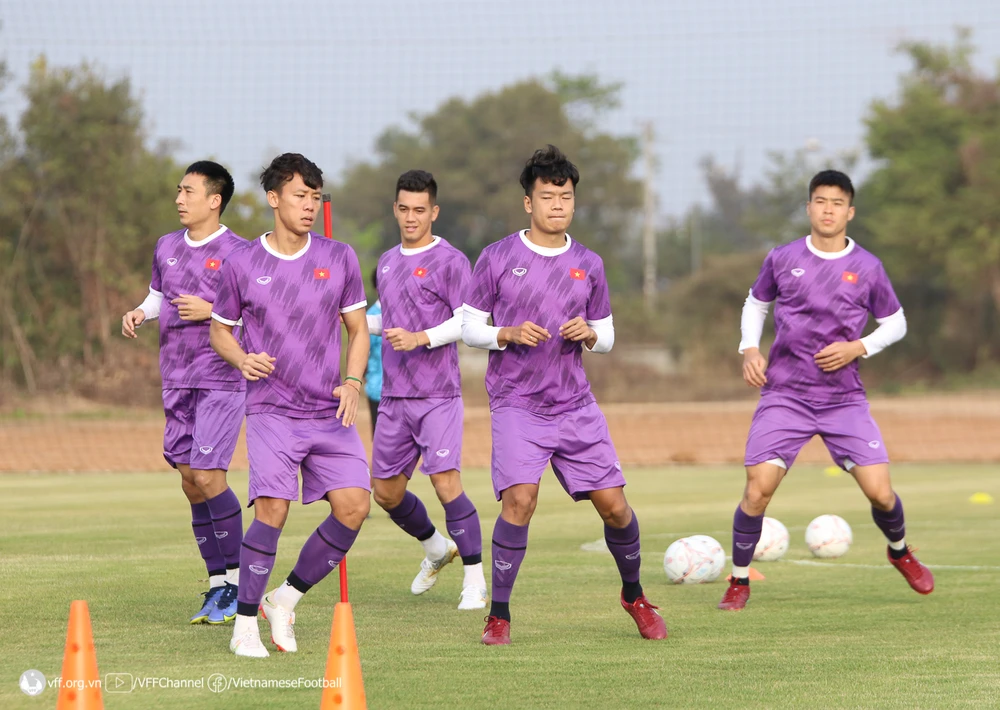 Các cầu thủ Việt Nam được thầy Park cho thức để xem trận chung kết World Cup 2022