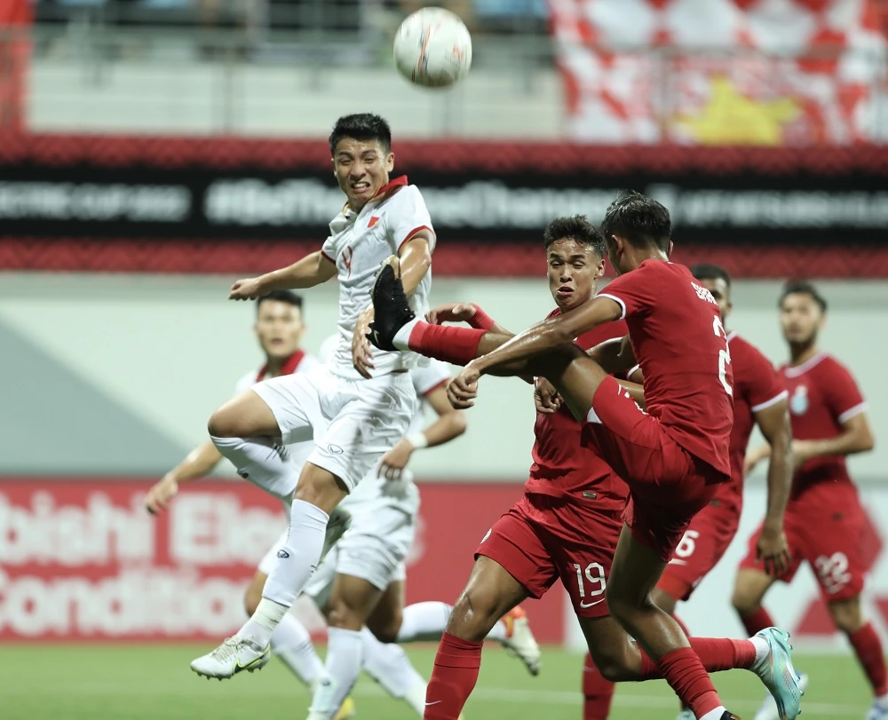 Đội tuyển Việt Nam hòa thất vọng trước Singapore. Ảnh: ANH KHOA