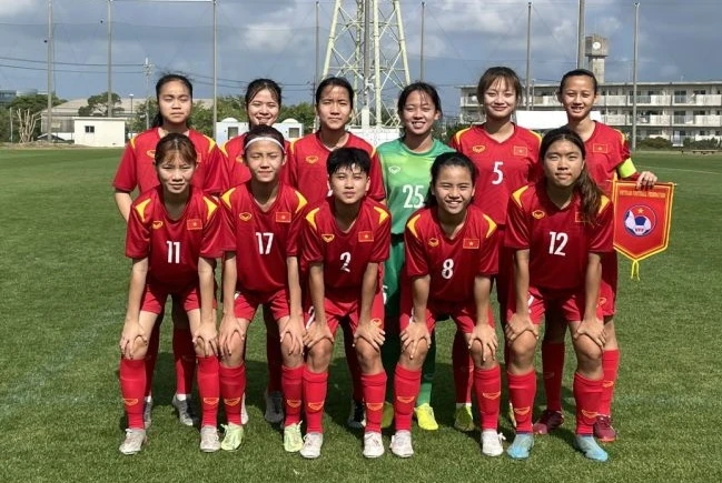 Đội hình xuất phát của U17 nữ Việt Nam