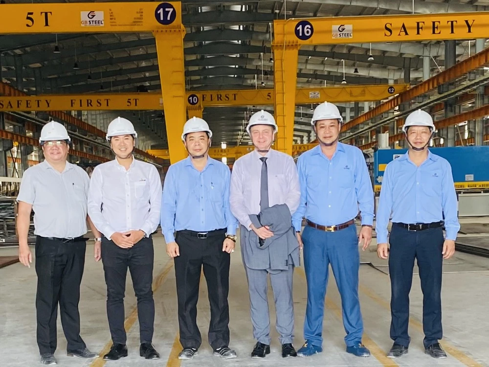 Đoàn công tác Phòng Công nghiệp và Thương mại Đức tại Việt Nam đánh giá cao năng lực của GB Steel