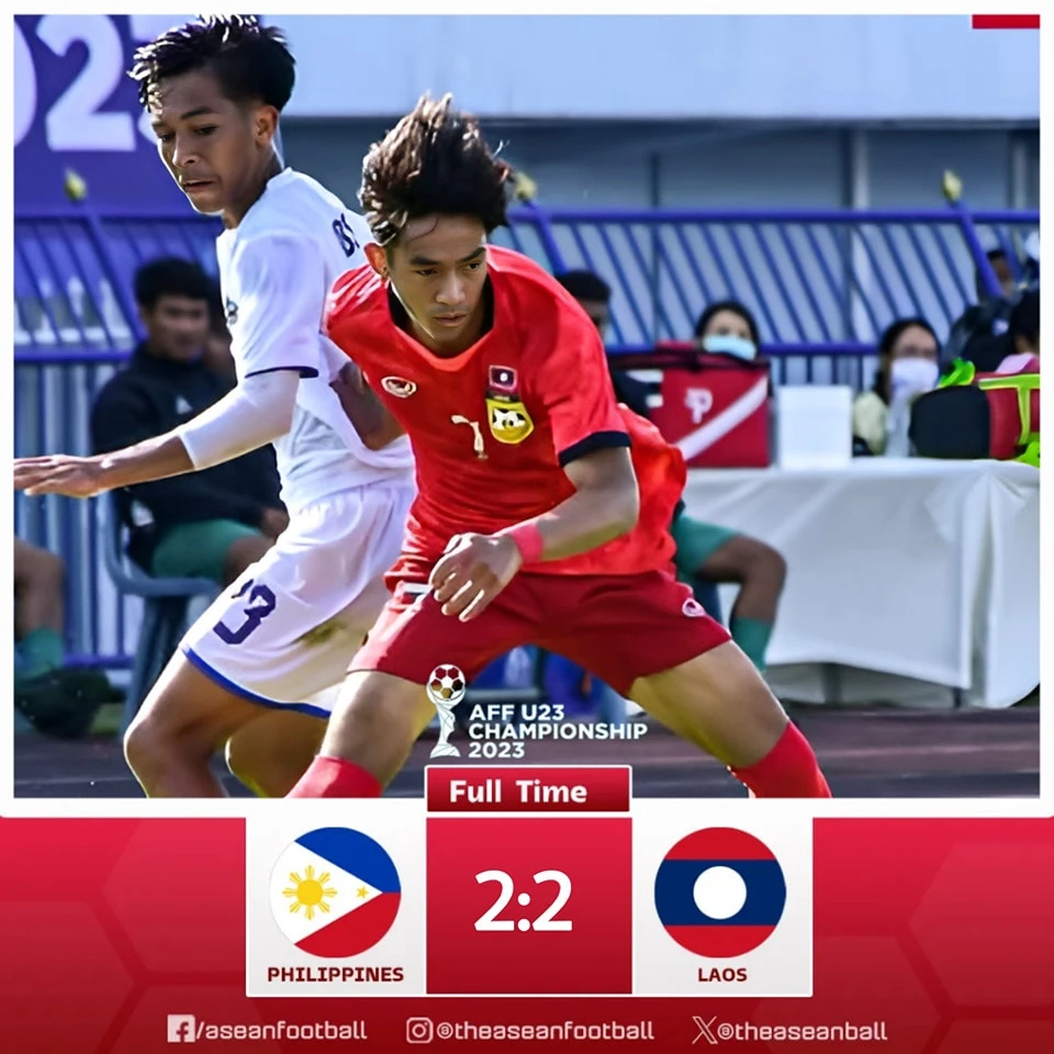U23 Lào và Philippines bất phân thắng bại trước khi so tài cùng Việt Nam