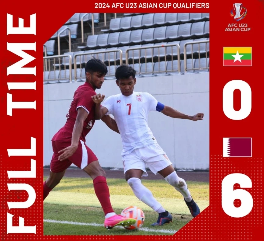 U23 Qatar thắng trận dễ dàng trước Myanmar
