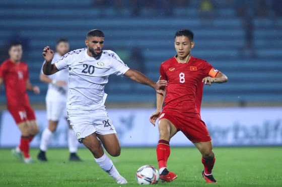 Đội tuyển Việt Nam thắng Palestine 2-0 ở trận giao hữu dịp FIFA Days ào thàng 9