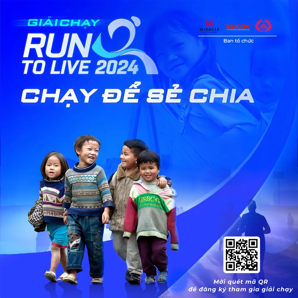 Giải chạy Run To Live 2024: Hơn 400 triệu đồng tiền thưởng chờ trao cho VĐV đoạt giải