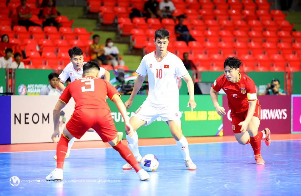 Đội tuyển futsal Việt Nam nhọc nhằn thắng Trung Quốc