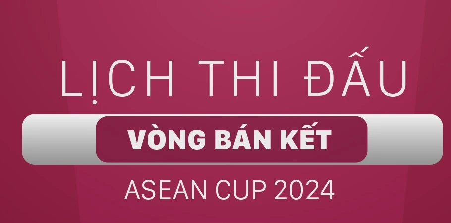 Lịch thi đấu bán kết ASEAN Cup 2024