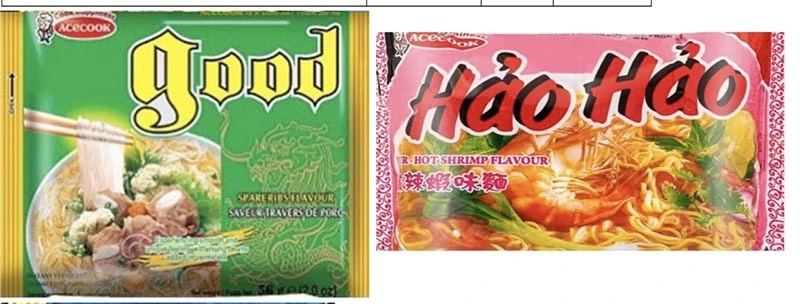 2 sản phẩm của Acecook Việt Nam xuất khẩu bị cho là có chất gây ung thư.