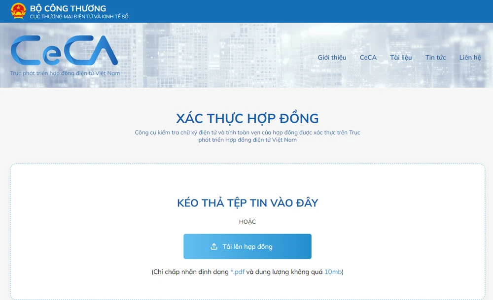 Cách tra cứu, xác thực thông tin hợp đồng điện tử