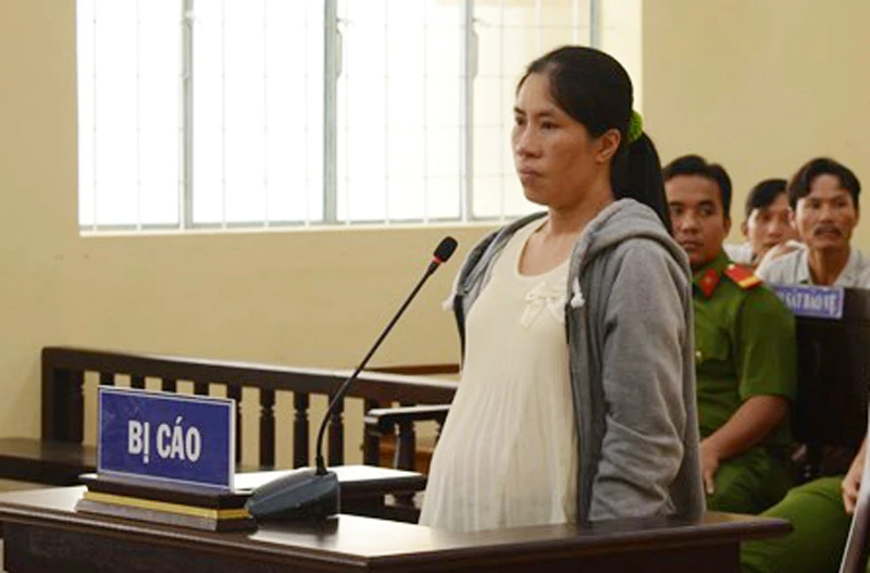 Bị cáo Nguyễn Thị Hằng Ni tại tòa