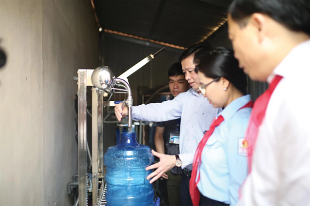 Công trình nước sạch Trường Tiểu học Hồ Sơn, huyện Hữu Lũng, tỉnh Lạng Sơn do Suntory PepsiCo Việt Nam tài trợ