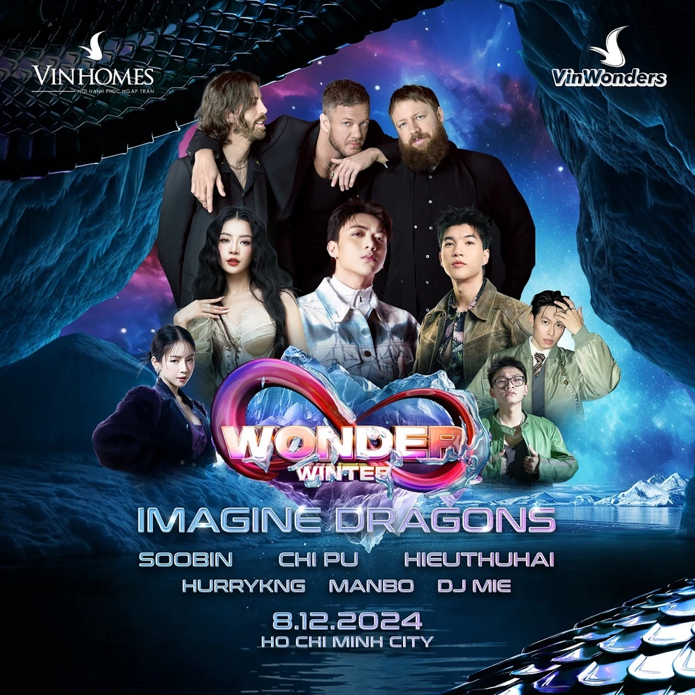 Imagine Dragons là một trong những nhóm nhạc thành công nhất thế kỷ 21 sẽ biểu diễn tại 8Wonder tháng 12 tới tại Vinhomes Grand Park 