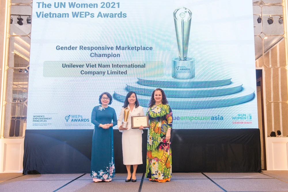 Unilever Việt Nam nhận giải thưởng ‘Bình đẳng giới tại thị trường’ tại Giải thưởng WEPs 2021