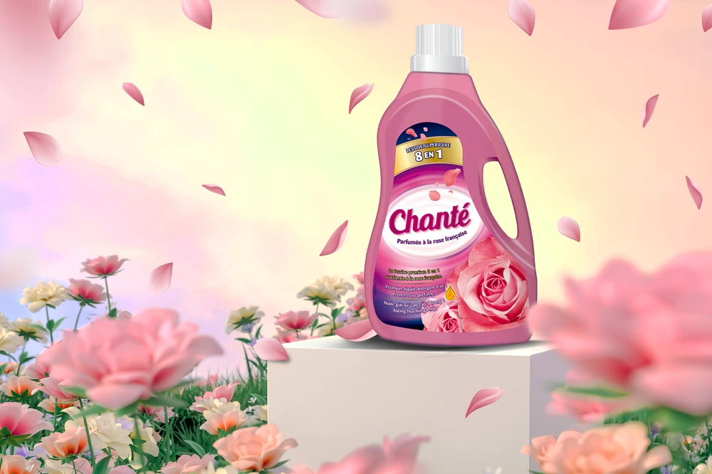 Dùng thử nước giặt xả Chanté siêu lôi cuốn với mùi hương hoa hồng Pháp