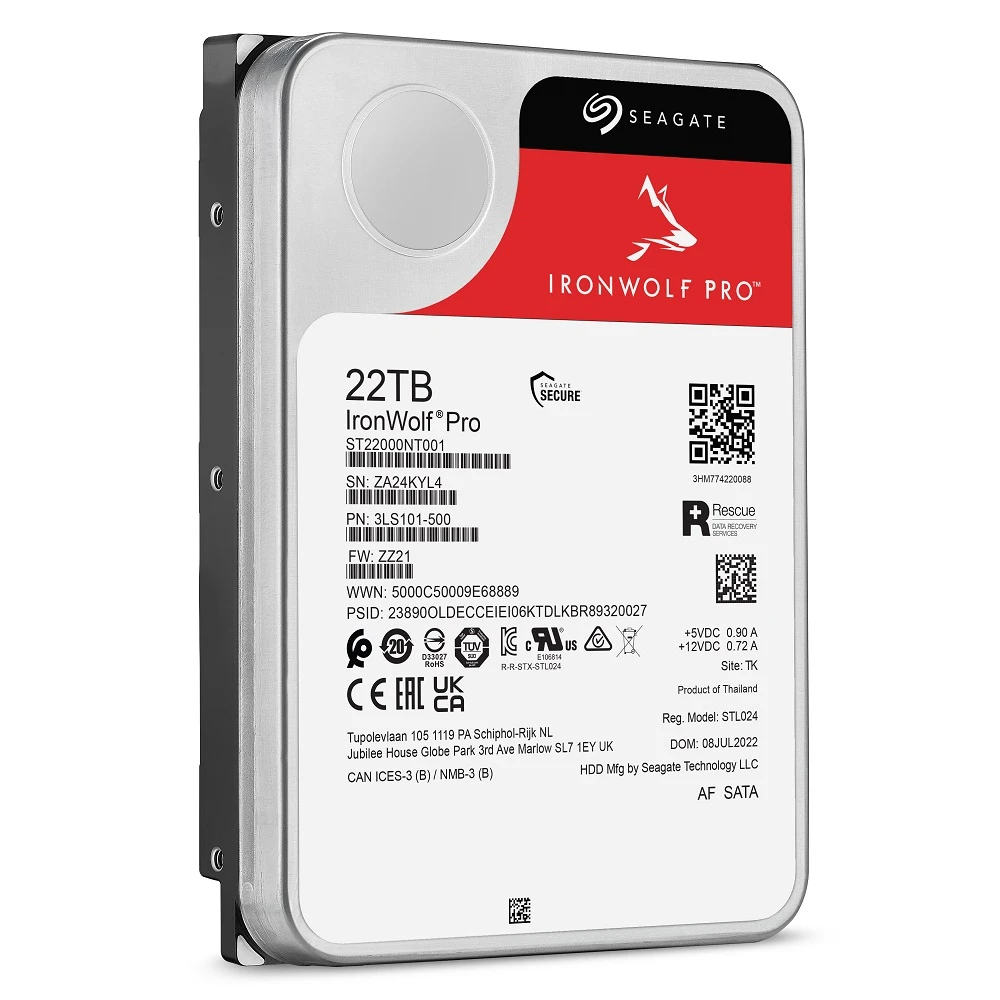 Seagate ra mắt ổ cứng IronWolf Pro 22TB