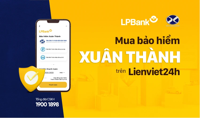 Dễ dàng mua bảo hiểm TNDS trên ứng dụng Lienviet24h của LPBank