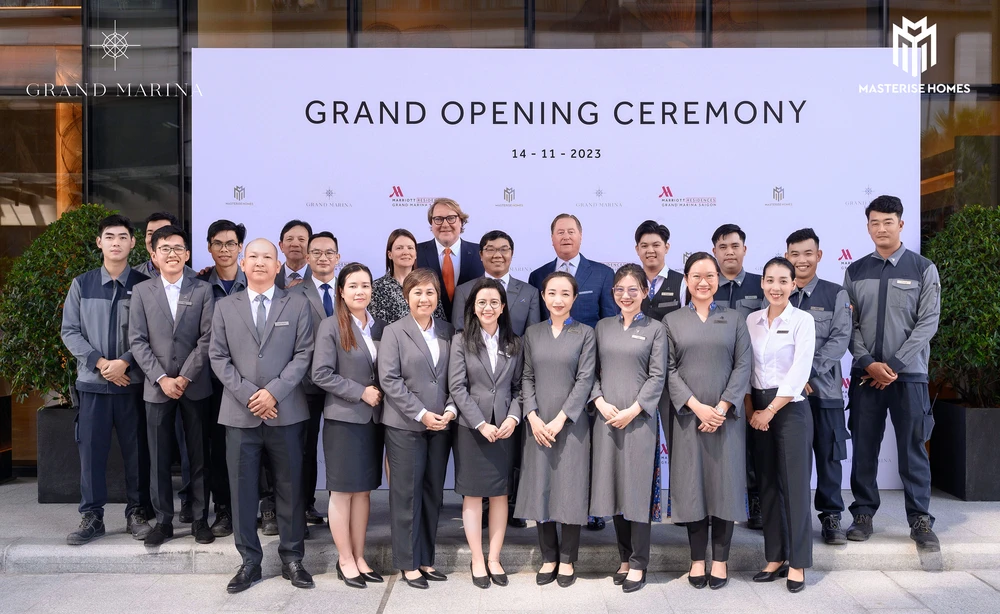 Marriott International và Masterise Homes vừa tổ chức lễ khai trương các căn hộ mang thương hiệu Marriott đầu tiên tại Việt Nam ngày 14-11-2023