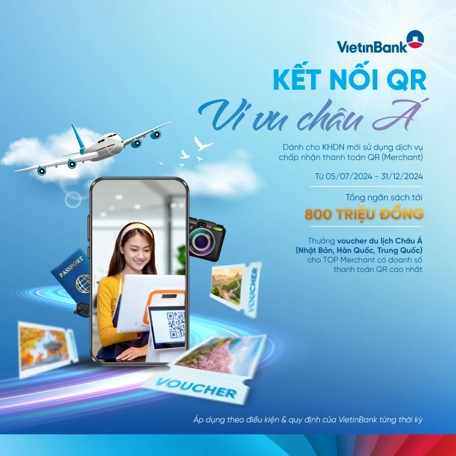 VietinBank “tung” ưu đãi thúc đẩy doanh nghiệp kết nối dịch vụ thanh toán QR