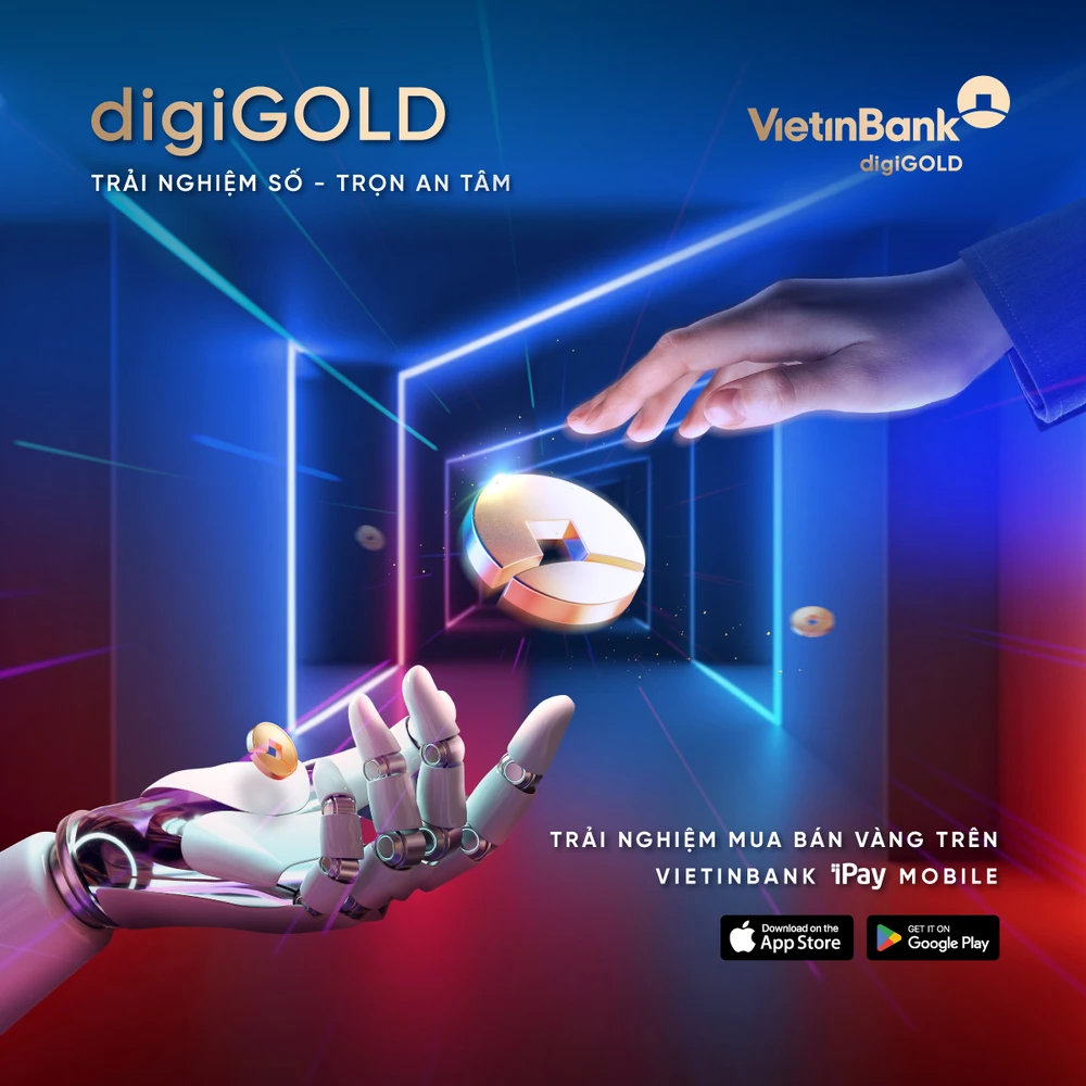 Triển khai mua bán vàng (digiGOLD) trên ứng dụng số VietinBank iPay Mobile