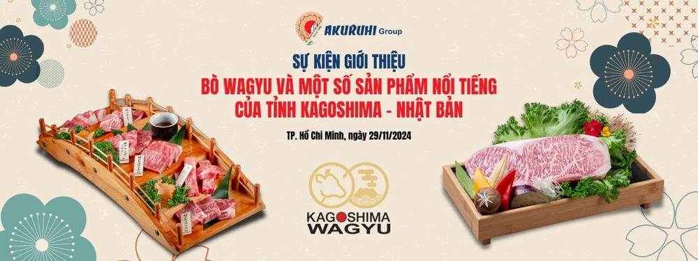 Sự kiện giới thiệu bò Wagyu và một số sản phẩm nổi tiếng của tỉnh Kagoshima, Nhật Bản