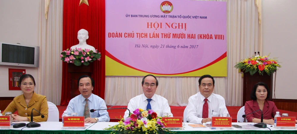Hội nghị Đoàn Chủ tịch Ủy ban TƯ MTTQ Việt Nam chiều 21-6