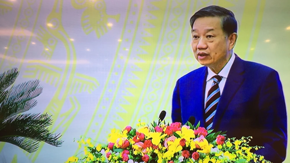 Thượng tướng Tô Lâm phát biểu tại Hội nghị