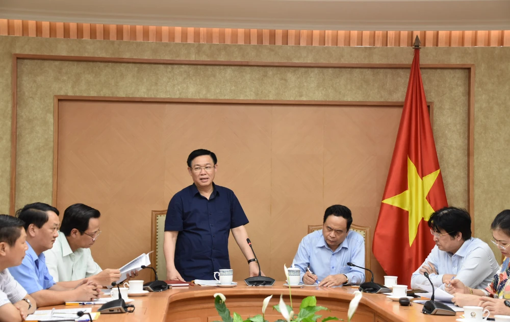 Phó Thủ tướng Vương Đình Huệ làm việc với Ủy ban TƯ MTTQ Việt Nam 