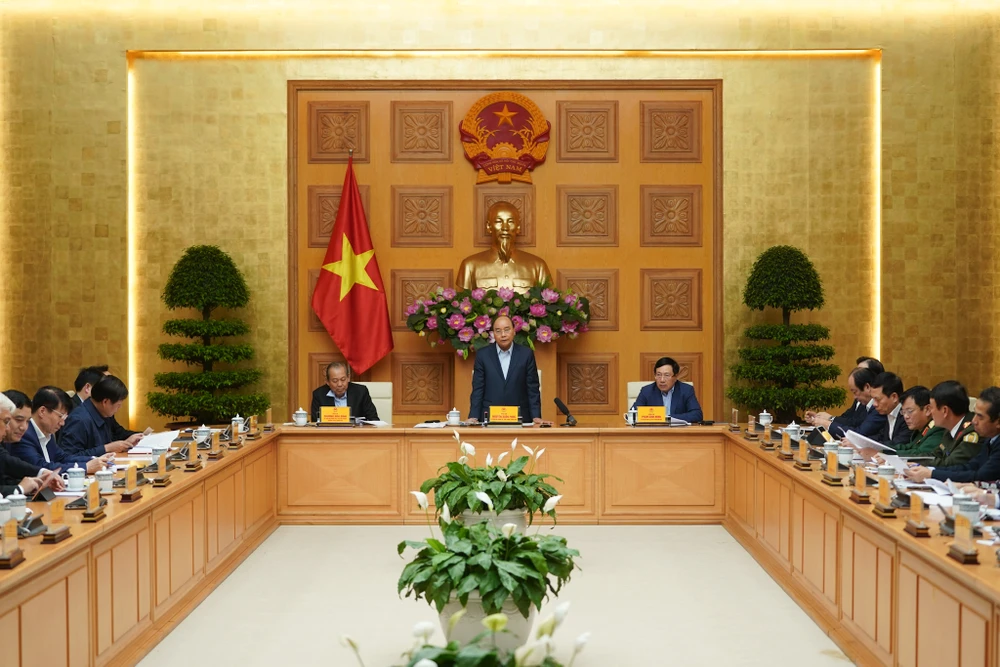 Thủ tướng chủ trì cuộc họp Thường trực Chính phủ sáng 13-3