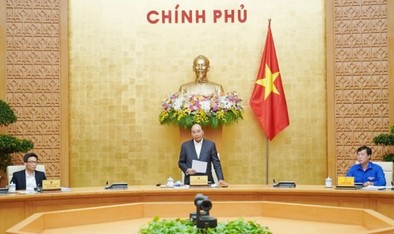 Thủ tướng Nguyễn Xuân Phúc chủ trì buổi làm việc với Trung ương Đoàn Thanh niên Cộng sản Hồ Chí Minh. Ảnh: VGP