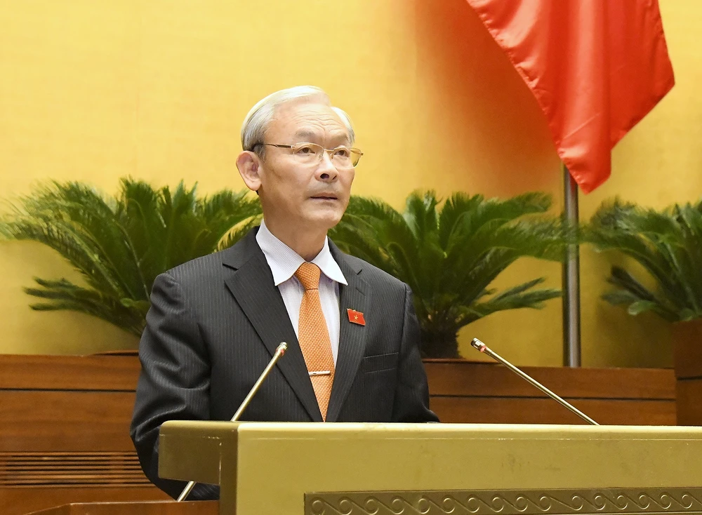 Chủ nhiệm Ủy ban Tài chính, Ngân sách Nguyễn Phú Cường. Ảnh: VIẾT CHUNG