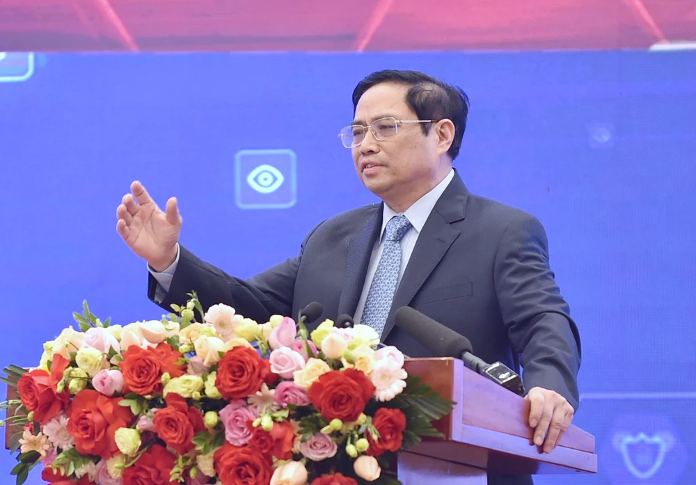 Thủ tướng Chính phủ Phạm Minh Chính phát biểu tại diễn đàn. Ảnh: VIẾT CHUNG
