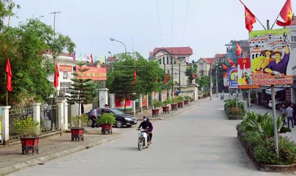 Một góc nông thôn mới tại huyện Ứng Hòa, thành phố Hà Nội