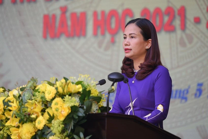 Bà Vương Hương Giang, tân Phó Giám đốc Sở GD-ĐT Hà Nội
