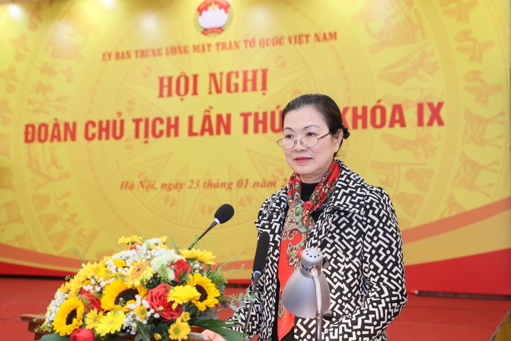 Bà Trương Thị Ngọc Ánh, Phó Chủ tịch Ủy ban Trung ương MTTQ Việt Nam