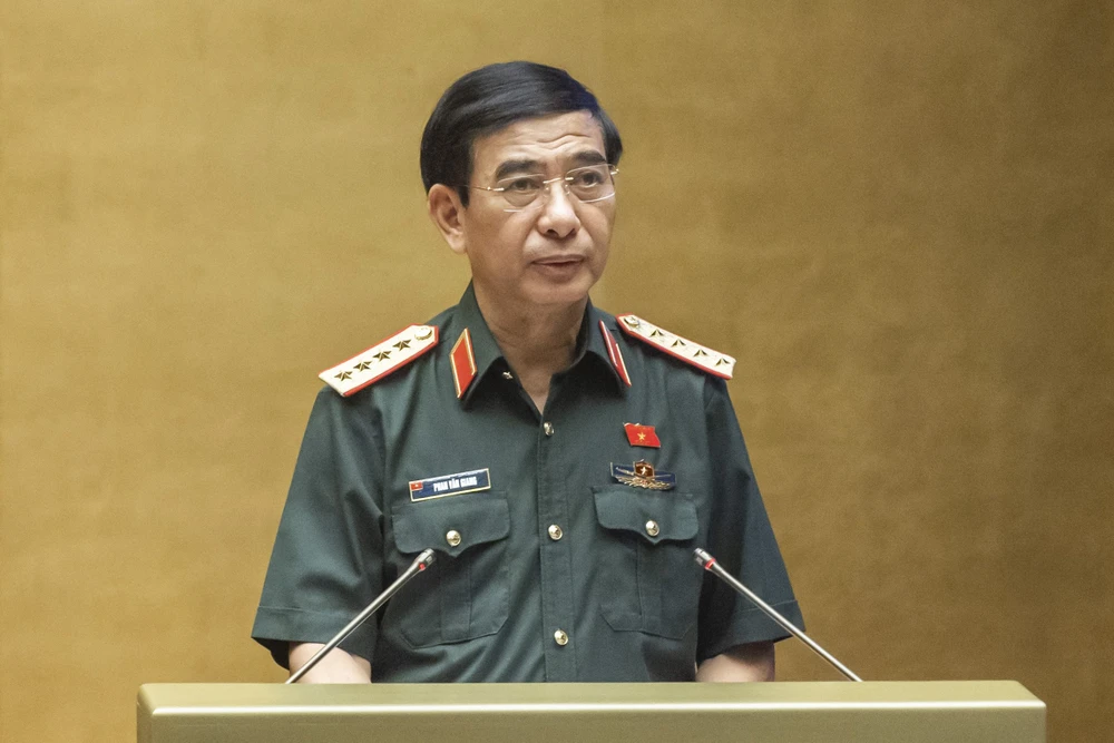 Bộ trưởng Bộ Quốc phòng, Đại tướng Phan Văn Giang. Ảnh: QUANG PHÚC