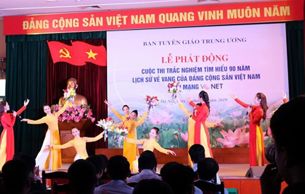 Phát động cuộc thi trắc nghiệm Tìm hiểu 90 năm lịch sử vẻ vang của Đảng Cộng sản Việt Nam