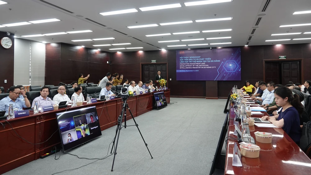 Hội thảo thu hút khoảng 50 doanh nghiệp, hiệp hội doanh nghiệp hoạt động trong lĩnh vực trí tuệ nhân tạo, công nghệ thông tin tại Đà Nẵng. Ảnh: XUÂN QUỲNH