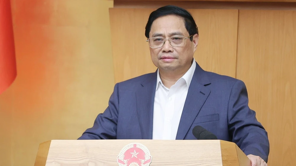 Thủ tướng Phạm Minh Chính chủ trì phiên họp. Ảnh: VIẾT CHUNG