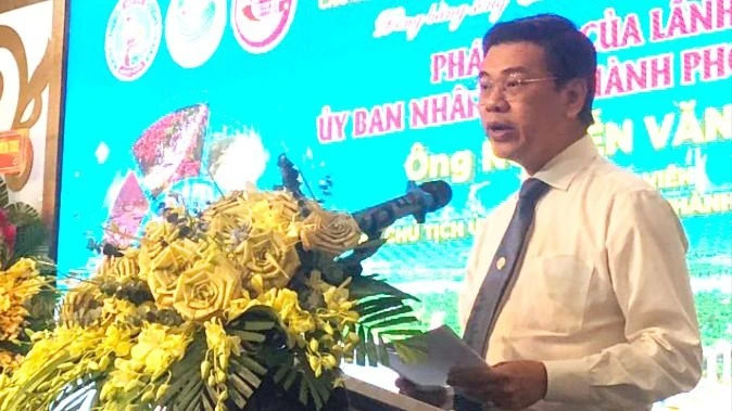 Phó Chủ tịch UBND TPHCM Nguyễn Văn Dũng phát biểu tại hội nghị 