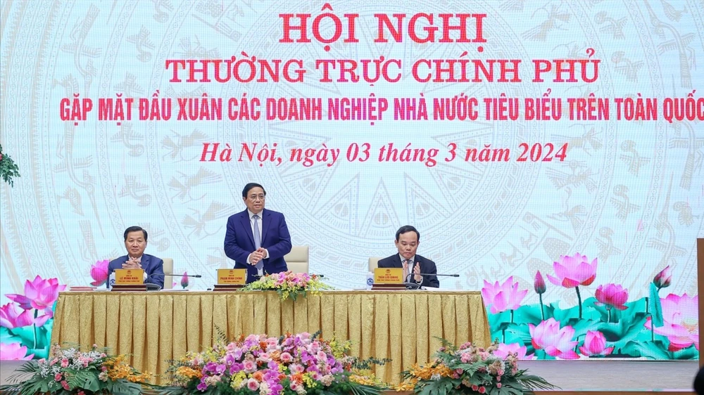 Thủ tướng Phạm Minh Chính chủ trì và phát biểu tại Hội nghị. Ảnh: VIẾT CHUNG