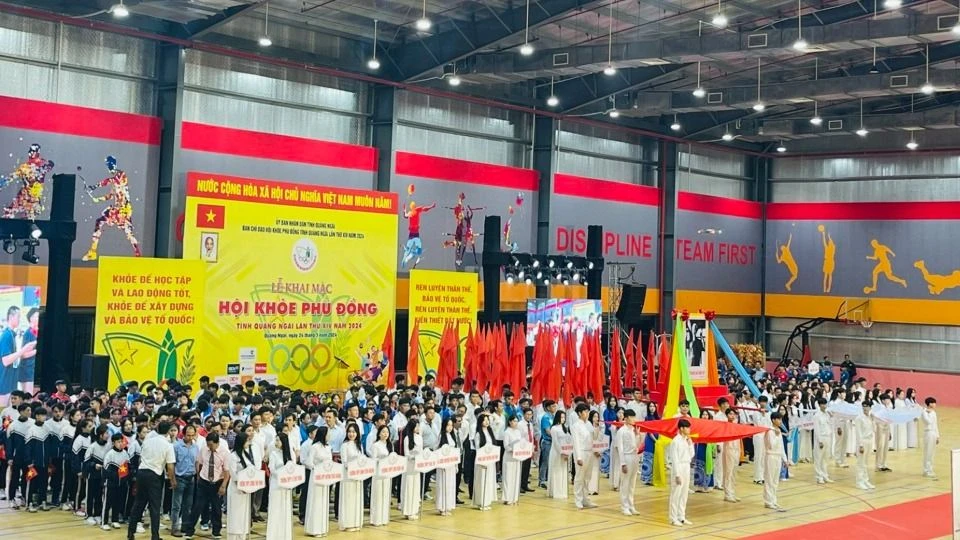 Lễ khai mạc Hội khỏe Phù Đổng tỉnh Quảng Ngãi